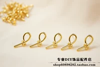 Узел из 6-значного золота 14 карат {1 шт.} Серебряная игла 10*22 мм