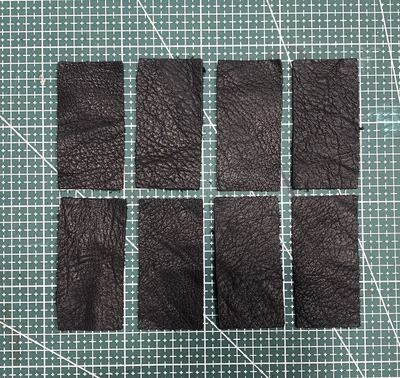 Special animal genuine leather cut pieces, deerskin, crocodile, ostrich, pearl, fish skin, jeans, leather brand clothing, leather head inlay