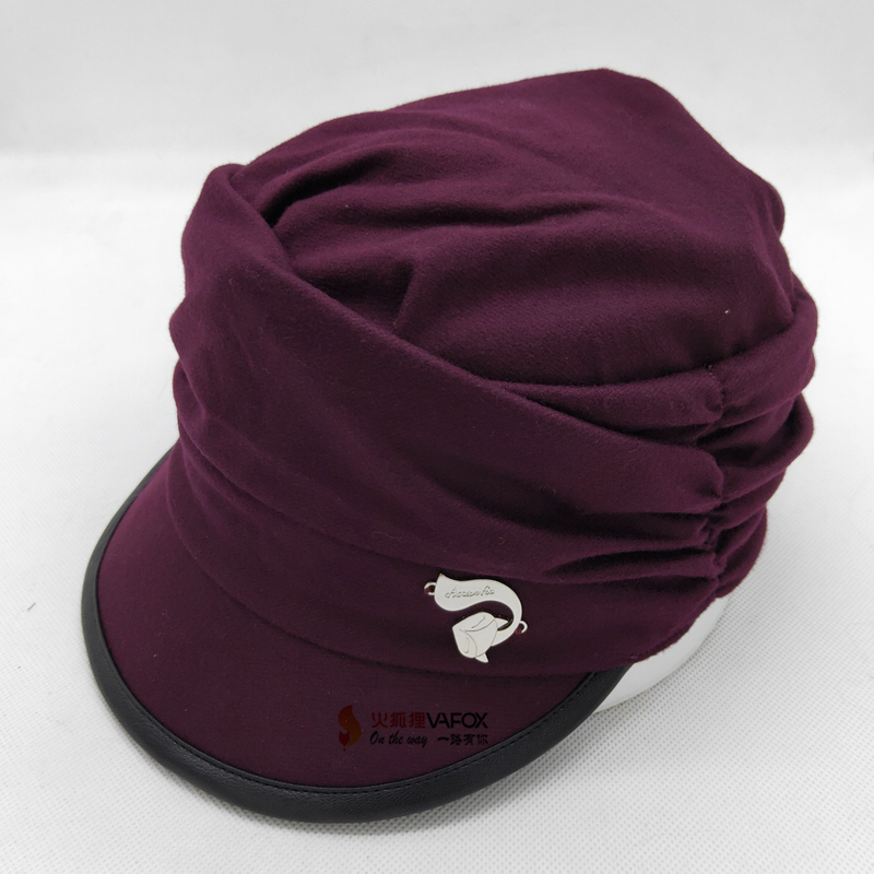 Actionfox Happy Fox Autumn Winter Hat Fashion Boomers Gross Fashion Hat Winter With Eaves Cap 636-4390