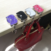 Drop oil one-drill hanging Bauer creative non-slip desk face hanging Bauer folding handbags bag-wrapping hooks