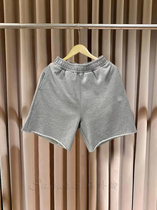 Acne Studios Japan Purchase 22 Spring Summer Grey Pure Cotton Loose Cuffed Unisex Shorts Casual Pants