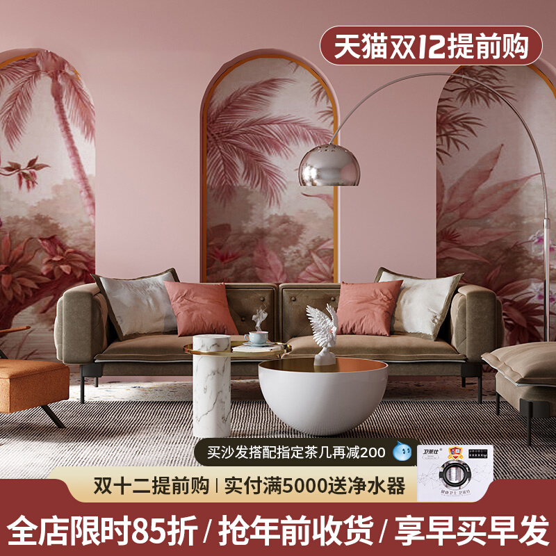 Marble ins metal Nordic fashion minimalist coffee table sofa table designer light luxury round coffee table combination