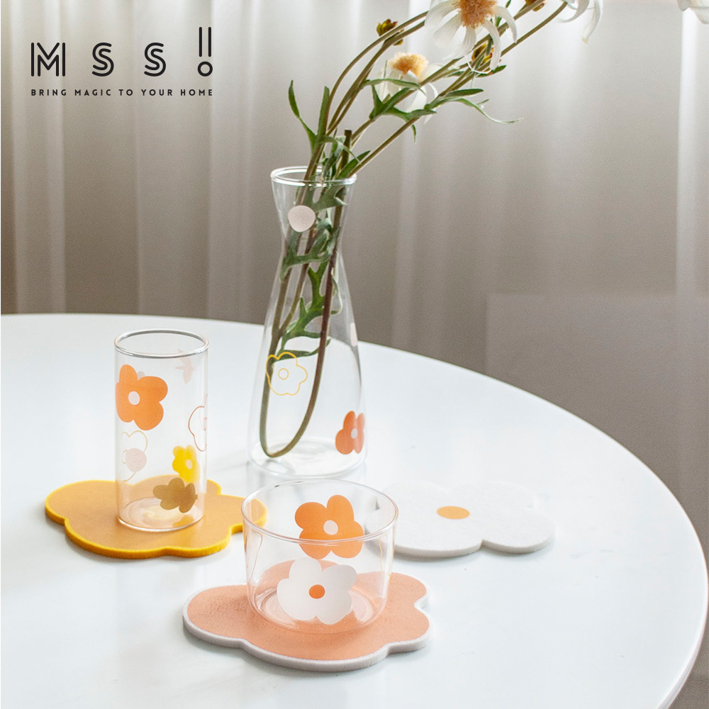 MSS Meow Warlock original heat-resistant milk coffee milk tea juice yogurt Korean glass kettle net red tide ins