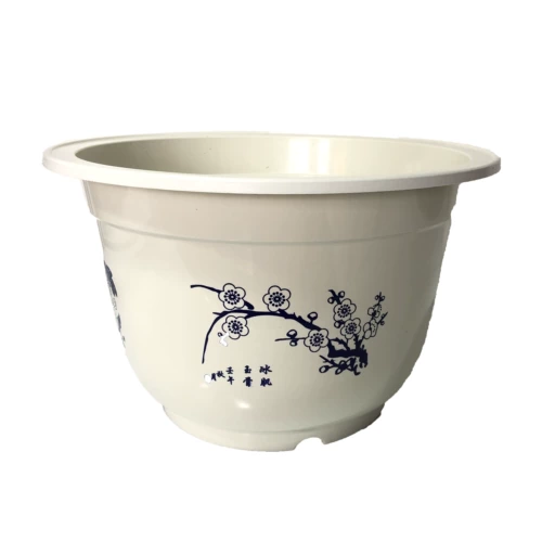 Пластиковый очень большой цветочный горшок, увеличенная толщина