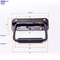 AW110 black aviation box hardware spring handle industrial equipment prop box tool box spring handle handle handle