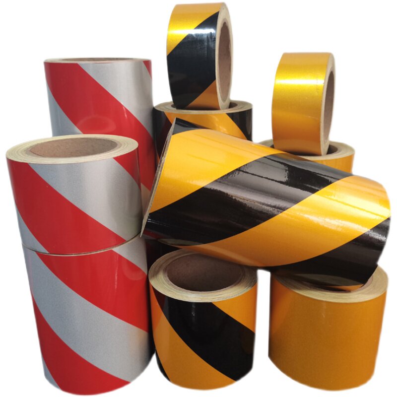 [USD 10.41] Reflective warning tape red and white yellow black floor ...