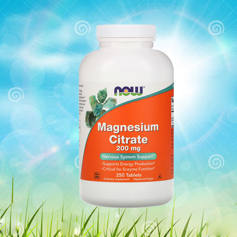 现货美国Now Foods Magnesium Citrate柠檬酸镁镁片200mg*250片有哪些功效？适合哪些人群服用？-镁-淘宝好物网