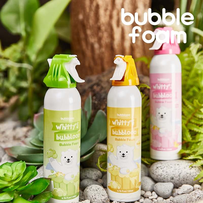 bubblooo Korean children's bubble shower gel 3-year-old baby shampoo 2-in-1 multi-flavor cleaning liquid