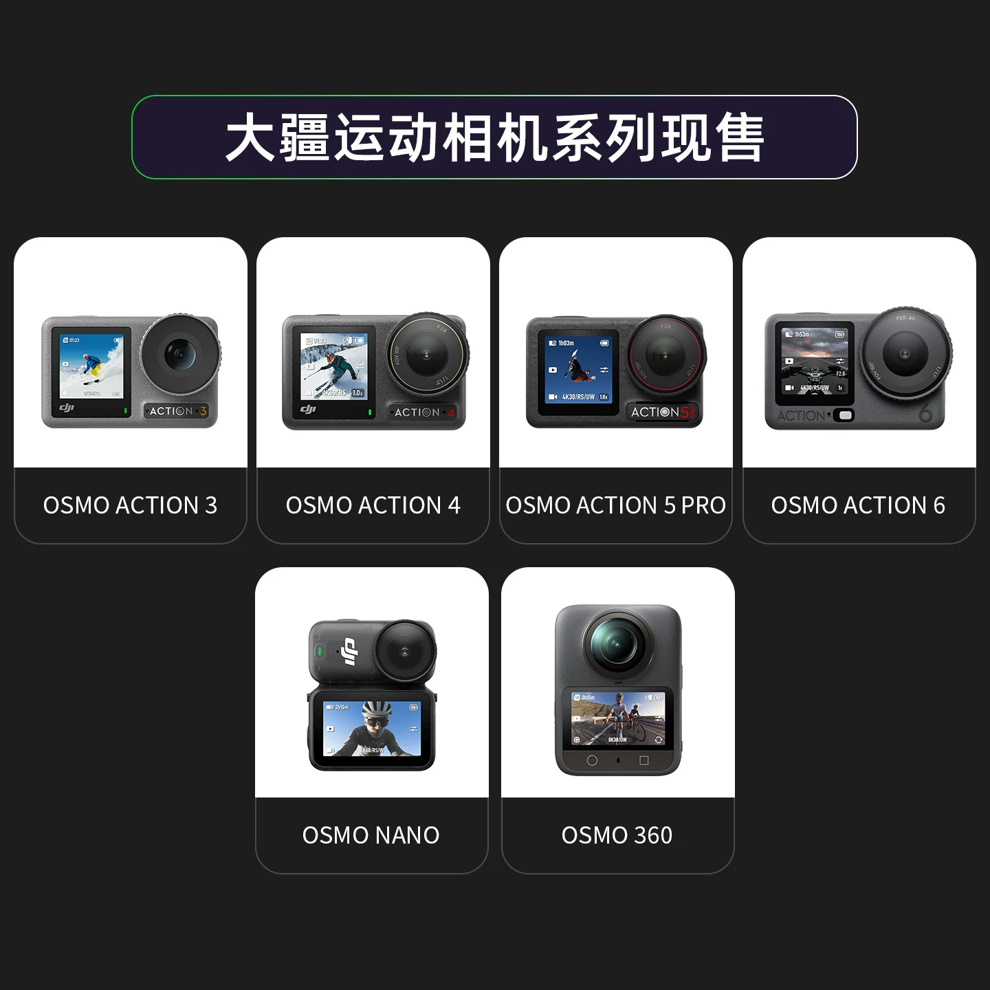 DJI/ Action6/5Pro/4 антисо shake вторичный экземпляр экшн-камера OSMO Nano ручной стабилизатор карманный