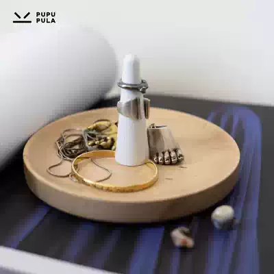 PUPUPULA unicorn storage plate Nordic solid wood ring jewelry rack home desktop tray porch tray