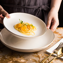 Household ceramic plate Deep plate Fish plate European Phnom Penh salad plate Shallow plate Cake plate Fruit plate Steak plate Noodle plate