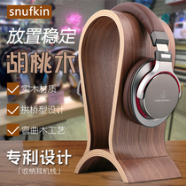 snufkin headphone stand solid wood head-mounted creative computer put headphone rack display stand headphone hanger