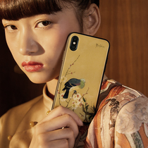 Idle Chinese style retro glass craft personalized printed phone case fashion iphone case protective cover