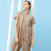 Half - sleeved printing pants of Chinese wind - Chinese leap pants