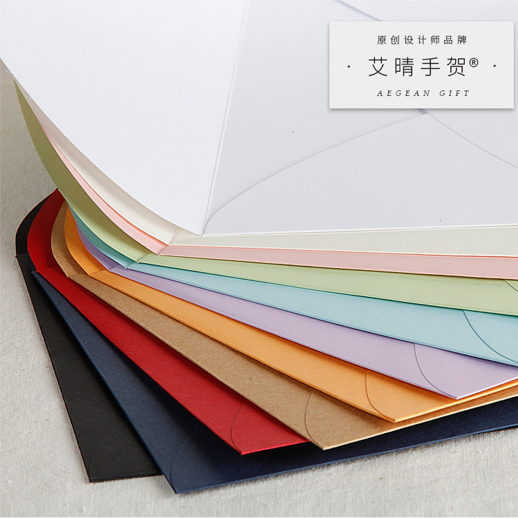 16x23cm super thick burst blank No 7 envelope A5 business card invitation envelope red, blue, black, orange, purple crab coupon