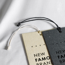 Sling line Clothing tag rope trademark line over wax hand string rope buckle black and white wax rope line hanging grain universal spot reuse sling cut 30cm