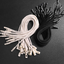 Sling clothing tag line Bullet cotton rope Beige black trademark line Hand string rope tag lanyard universal spot hanging grain