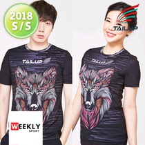 2018 New Korea Import TAILUP Badminton Suit Sports Speed Dry Suction Sweat and Mens Short sleeves Team Conserve T-Shirt 1