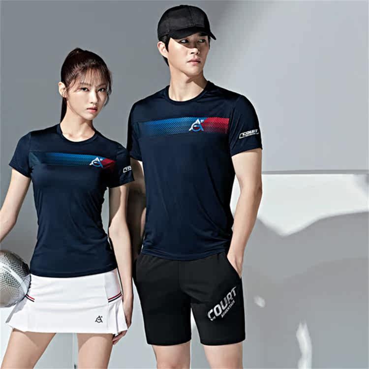 2022 new Korean wear very light brand CA5 badminton clothing men's quick-drying short-sleeved sweat-absorbing suit