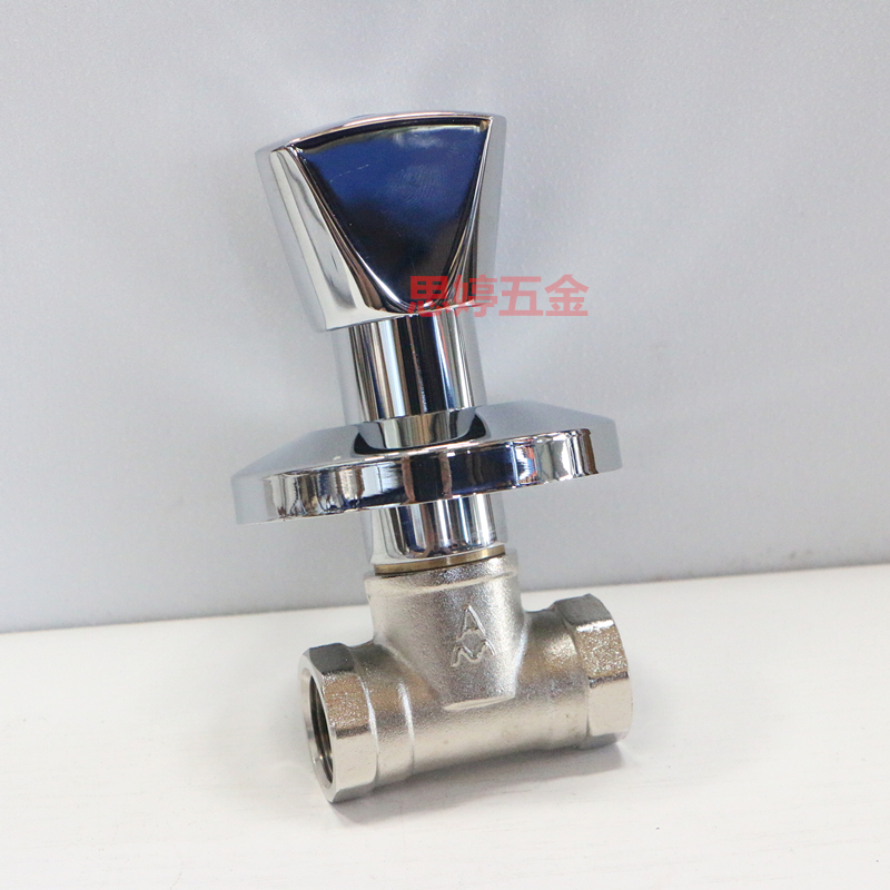 Emekke dark valve JG6 copper ceramic core concealed water valve Solar spa water valve hot and cold water fast open 4 points