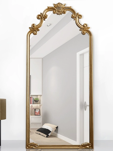 Французское ретро полное зеркало зеркало домашнее висящее настенное зеркало зеркало Стенная стена в американском стиле зеркало, вырезанное крупное зеркало посадки