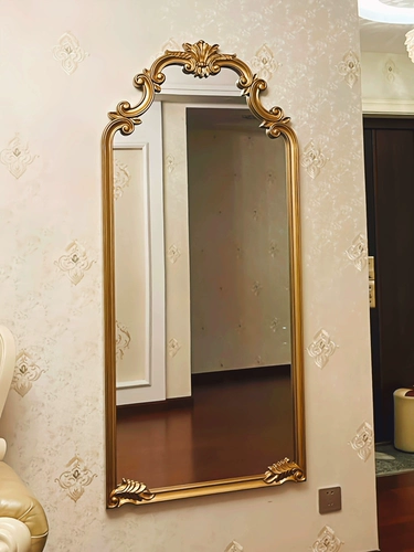 Французское ретро полное зеркало зеркало домашнее висящее настенное зеркало зеркало Стенная стена в американском стиле зеркало, вырезанное крупное зеркало посадки