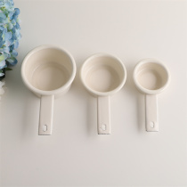 Impression enamel exported to Japan off-white enamel measuring spoon coffee spoon baking tool spoon graduated spoon