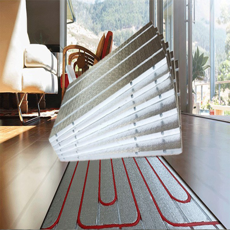 Backfill-free home dry floor heating module full set of equipment ultra-thin insulation board superconducting aluminum plate reflective film extruded plastic board