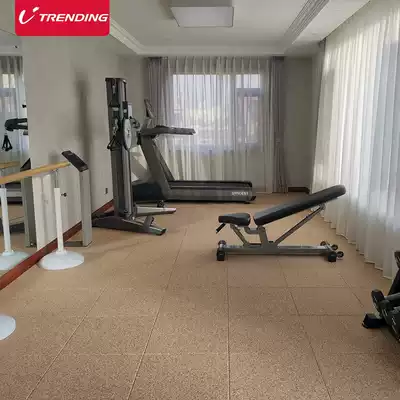 Gym barbell dumbbell rubber floor mat Home treadmill skipping rope shock absorption sound insulation floor mat non-slip floor mat