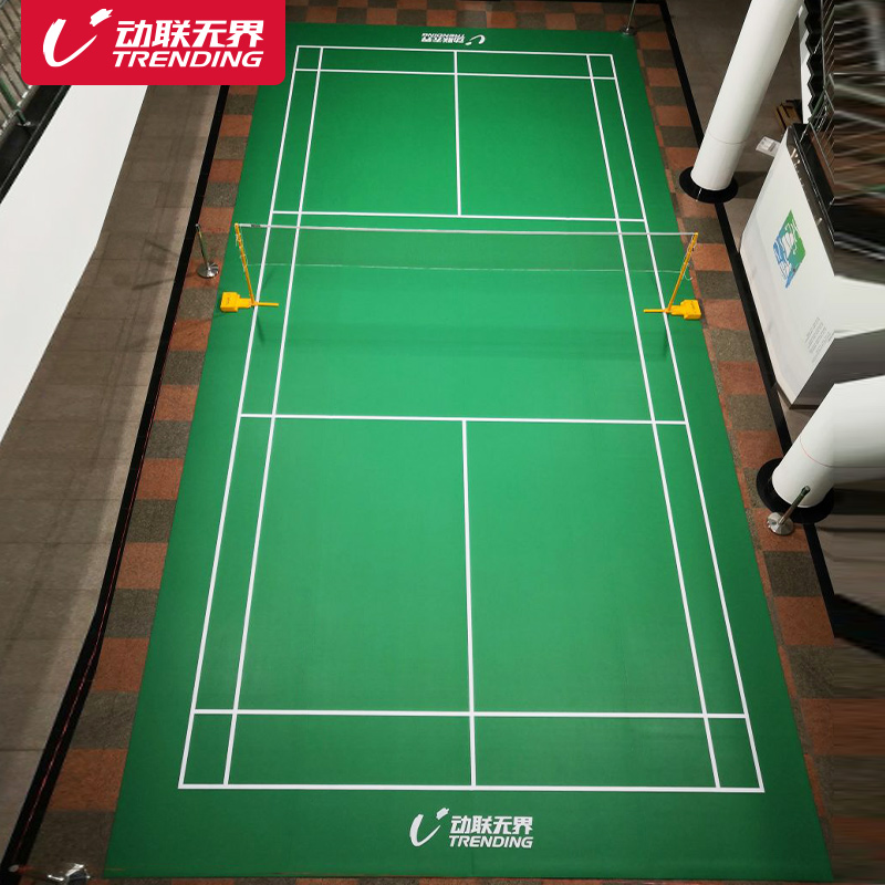 Badminton court floor rubber mat indoor non-slip pvc plastic floor mat sports floor air volleyball badminton floor rubber mat