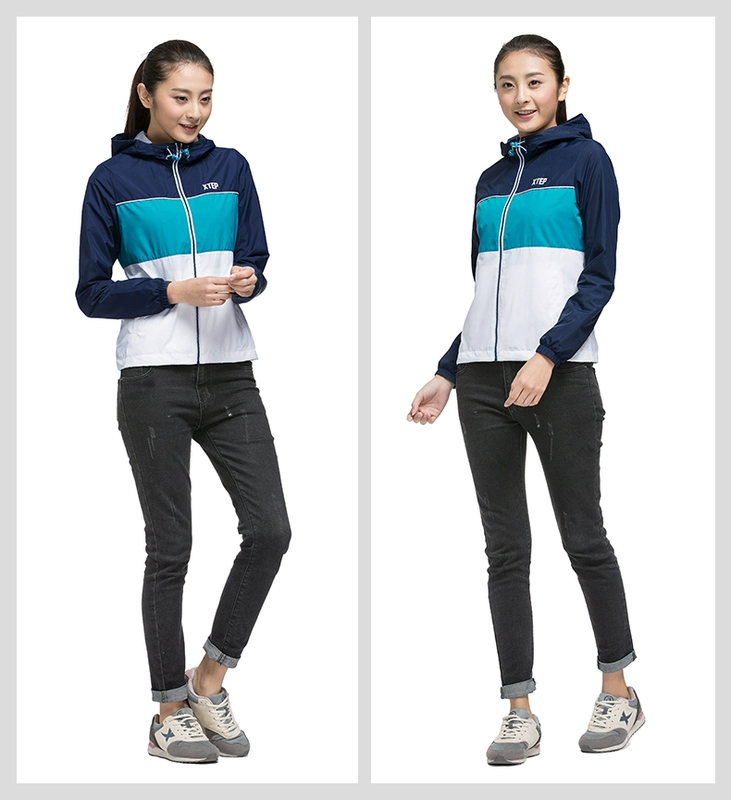 Áo khoác thể thao nữ Xte 2018 xuân mới chính thức áo gió nữ chính hãng thời trang thể thao ngoài trời