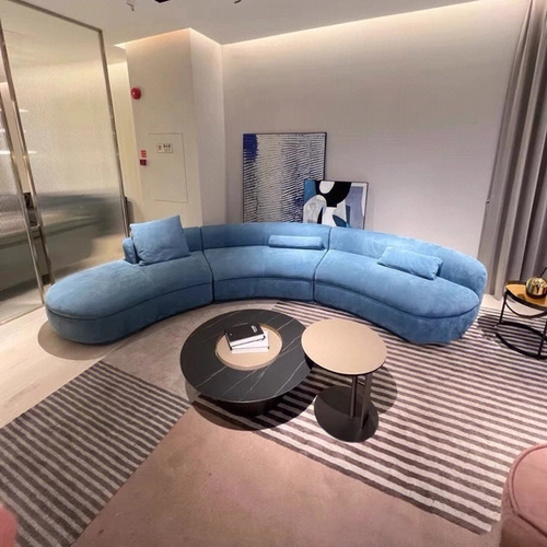 Изогнутый дизайнерский диван, ткань для гостиной, Италия