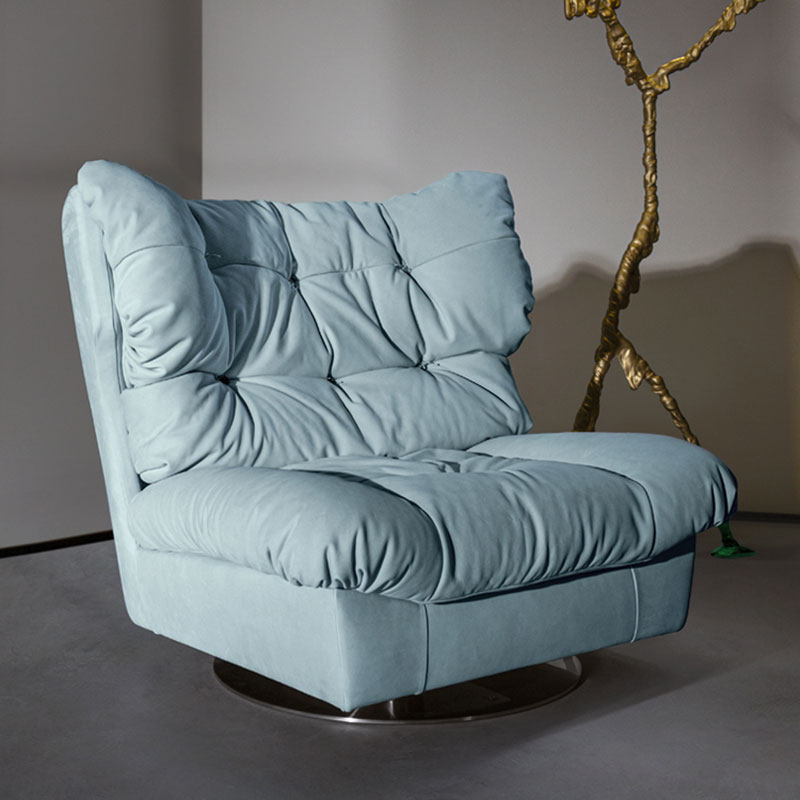 Italian Baxter cloud sofa single chair Milano armchair swivel lazy reclining chair wabi-sabi wind