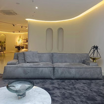 Baxter Italy Damascus Designer Sofa minimalist Grand Flat Villa Down Fried Fabric Sofa