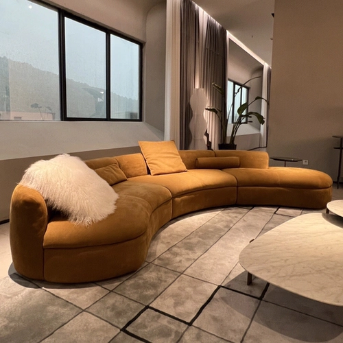 Изогнутый дизайнерский диван, ткань для гостиной, Италия