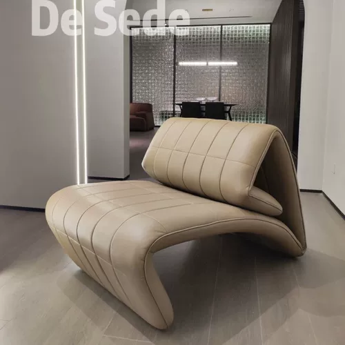 Швейцарская Барселона Фолд DS-266 Дизайнерский одиночный ленивый саудовский диван лока-хе-хэк