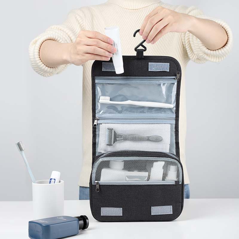 Travel storage toiletry bag men's business trip women's carrying bag dry and wet separation tour toiletries storage box set