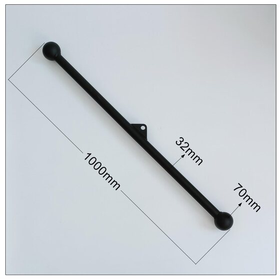 Hollow LAOSHU DIY Fitness Equipment Accessories Pull Rod Two-Head Three-Head High and Low Narrow Distance Wide Spacing Pull Back Rod Rowing