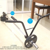 Barbells multi-function V-type T-type rowing hard pull explosive power core training barbell gun stand mine handle