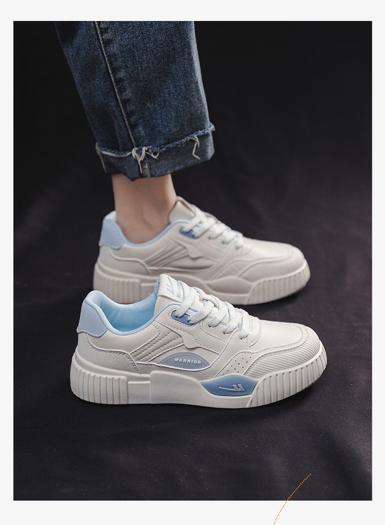 обувь на тонкой подошве ( для скейтборда ) 回力女鞋小白鞋女2024新款春季鞋子女潮ins百搭休闲学生运动板鞋 Warrior