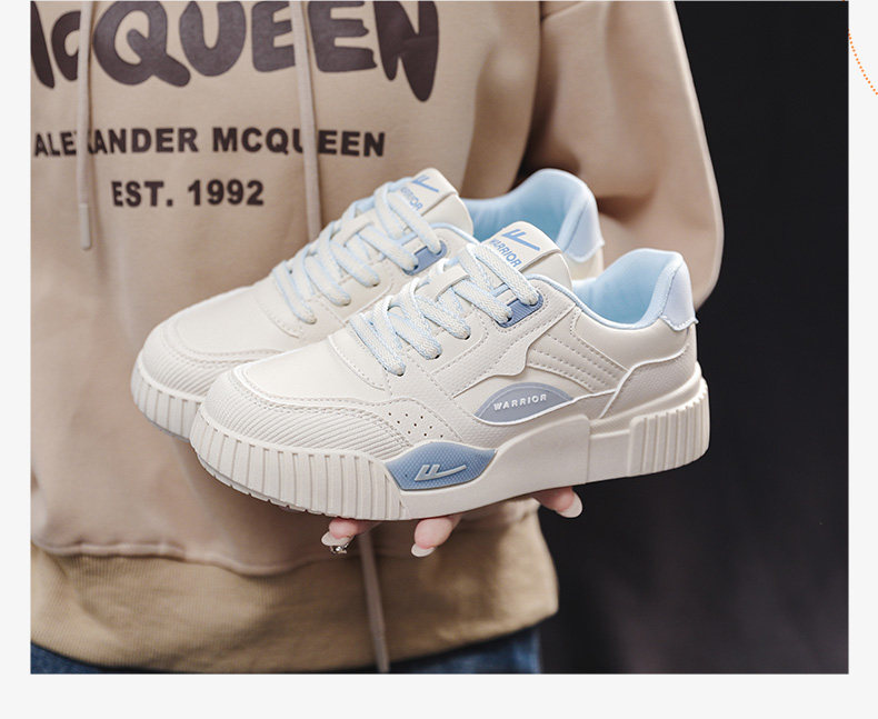 обувь на тонкой подошве ( для скейтборда ) 回力女鞋小白鞋女2024新款春季鞋子女潮ins百搭休闲学生运动板鞋 Warrior