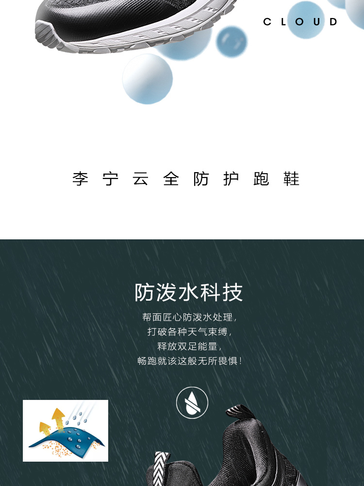 Giày chạy bộ Li Ning Giày nam Li Ningyun chống sốc chống thấm nước ấm phản chiếu đêm chạy giày thể thao ARHM093 giày nữ sneaker
