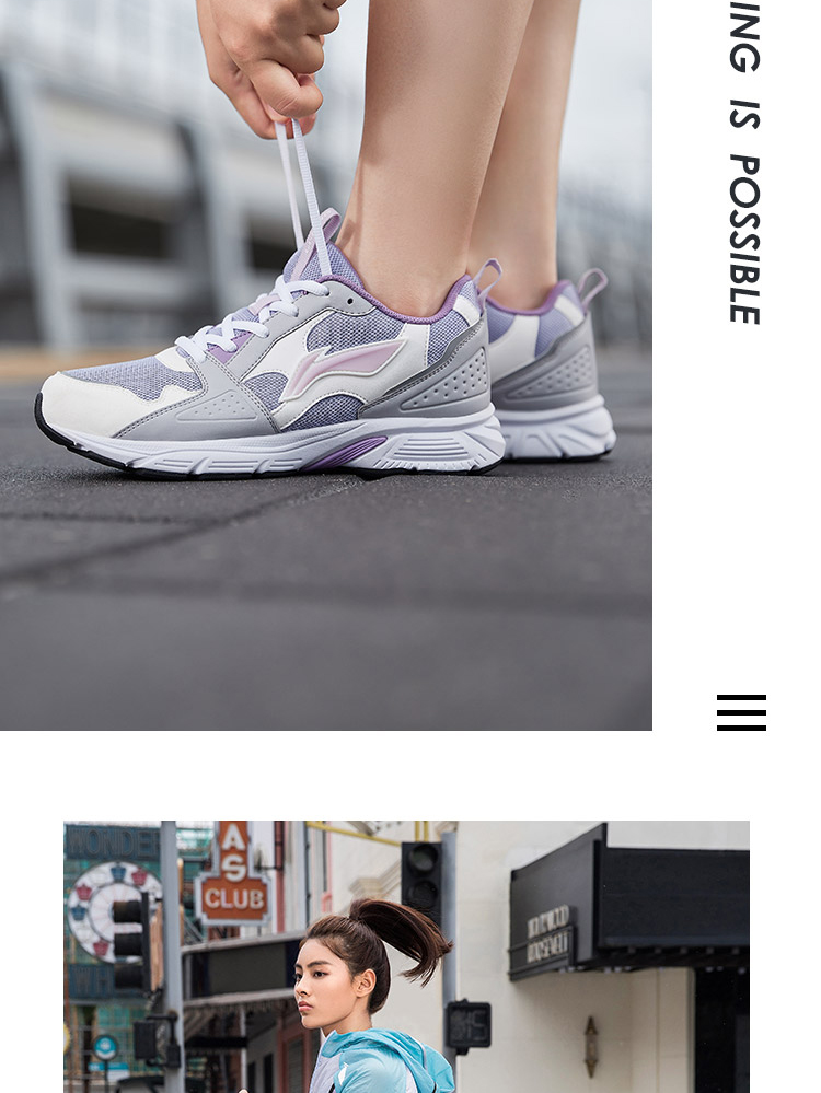 Giày chạy bộ Li Ning Giày nữ 2019 mới giảm xóc giày chạy bộ giúp giày thể thao ARHP272 - Giày chạy bộ những đôi giày chạy bộ tốt nhất 2021