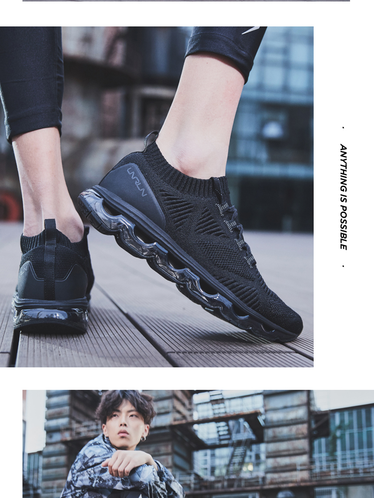 Li Ning giày chạy bộ giày nam thanh kiếm bóng đầy đủ cọ không khí đệm một mảnh vòng cung sốc mùa đông giày thể thao nam ARHM089 giày anta