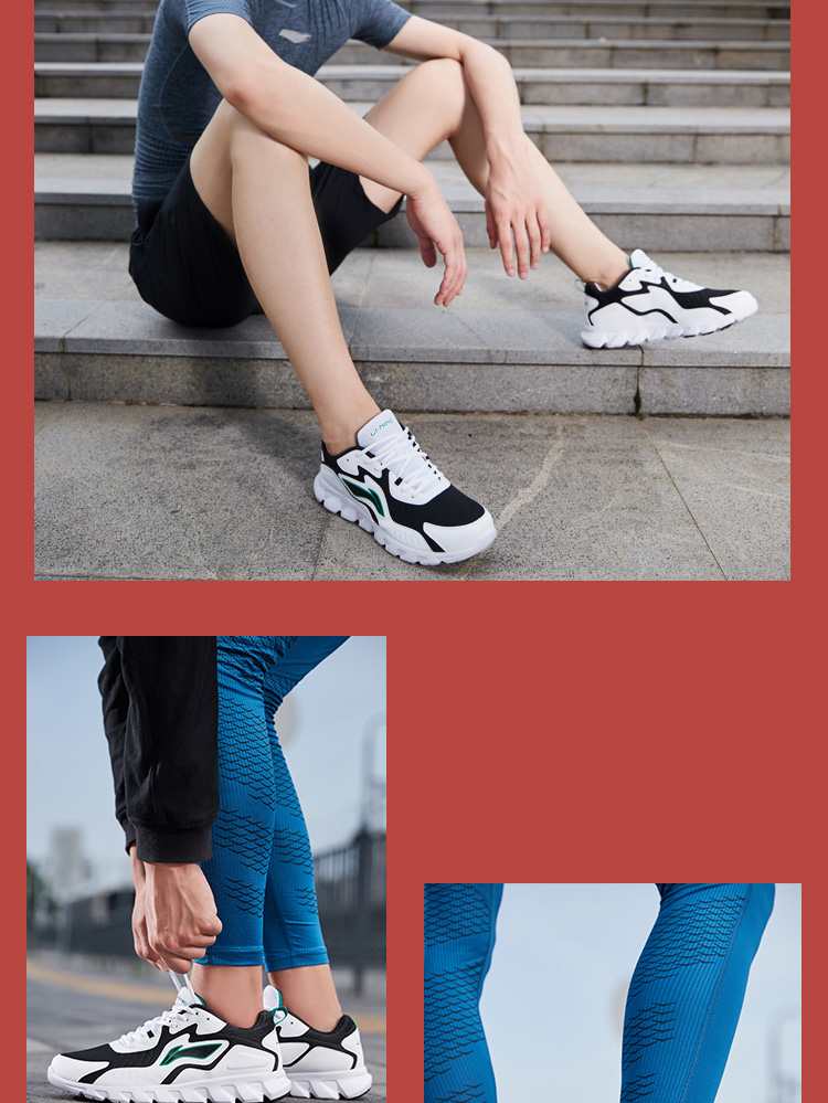Giày chạy bộ Li Ning giày nam 2019 đôi giày mới buổi sáng giày chạy bộ hấp thụ sốc giày chống trượt giày thể thao nam - Giày chạy bộ giày thể thao nữ đế cao