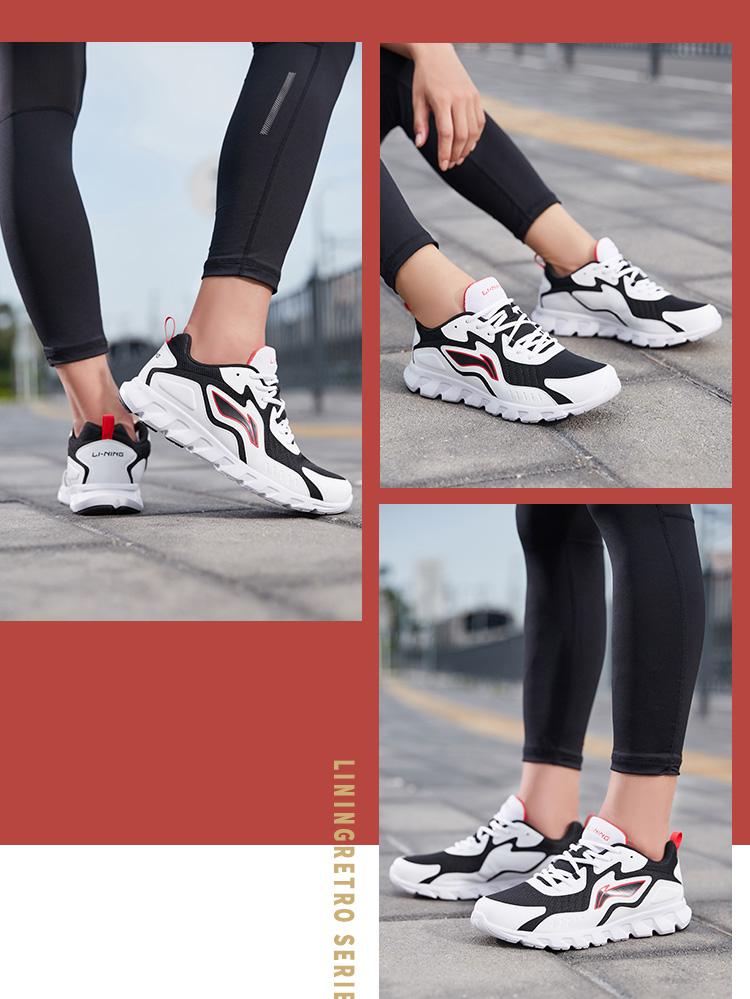 Giày chạy bộ Li Ning giày nam 2019 đôi giày mới buổi sáng giày chạy bộ hấp thụ sốc giày chống trượt giày thể thao nam - Giày chạy bộ giày thể thao nữ đế cao
