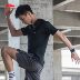 Li Ning áo thun ngắn tay nam hàng loạt đào tạo mới cổ tròn Áo sơ mi nam thể thao mùa hè - Áo phông thể thao áo thun nam thể thao Áo phông thể thao