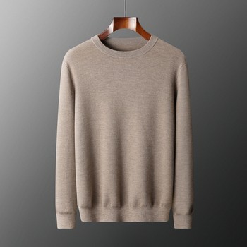 Men's 100% pure cashmere sweater crew neck knitted sweater Men's 100% pure cashmere sweater crew neck knitted sweater