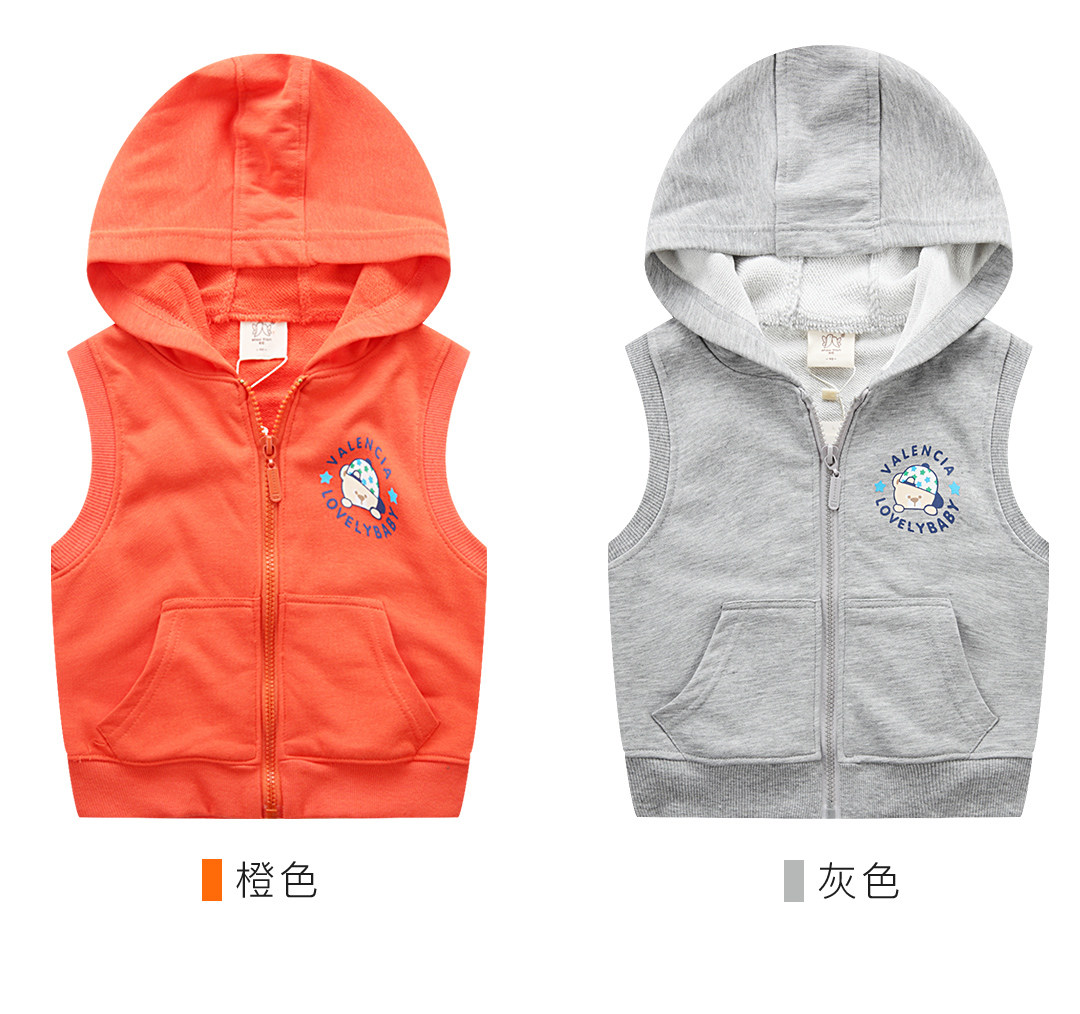 Áo vest trẻ em cotton mùa xuân và mùa thu áo khoác mỏng bé trai và bé gái dày lên áo gile phao trẻ em cao cấp
