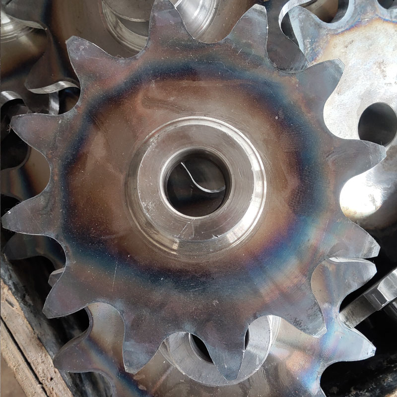 Stainless steel sprocket 08B10A12A16A single and double row industrial drive sprocket can be customized precision roller sprocket